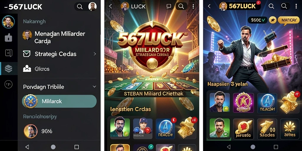 Tampilan gameplay menarik dari 567LUCK dengan elemen Tycoon.