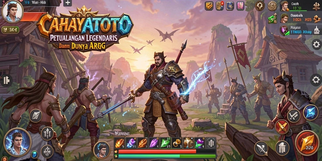 Tampilan gameplay seru dari CAHAYATOTO dengan pertarungan intens.