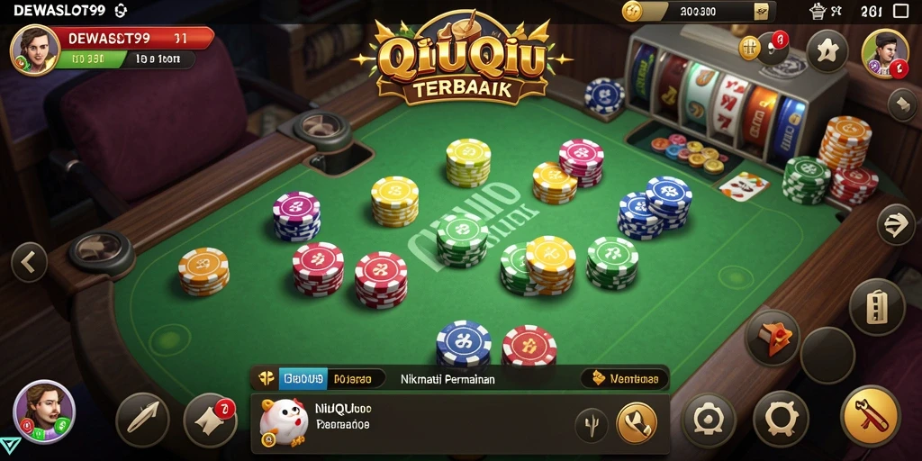 Screenshot DEWASLOT99 menampilkan gameplay seru QiuQiu.