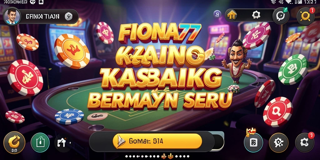 Tampilan utama gameplay Kasino FIONA77 yang menggembirakan dan interaktif.
