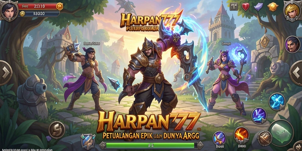 Tampilan aktivitas seru saat bertarung dalam HARAPAN777.