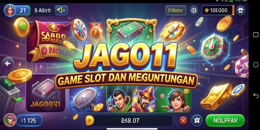 Tampilan screenshot utama JAGO11 yang menampilkan gameplay slot yang seru.