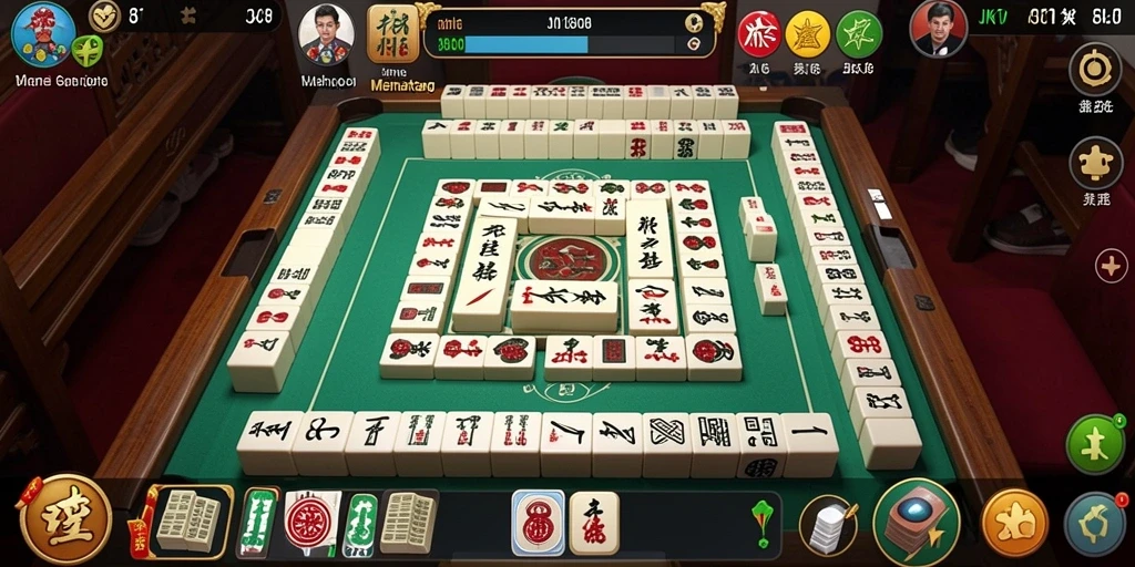 Screenshot gameplay JKT8 yang menampilkan keseruan bermain Mahjong.