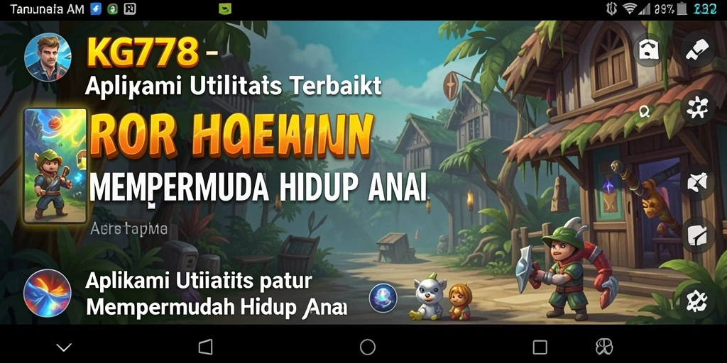 Antarmuka KG778 yang intuitif dengan berbagai fitur utilitas.