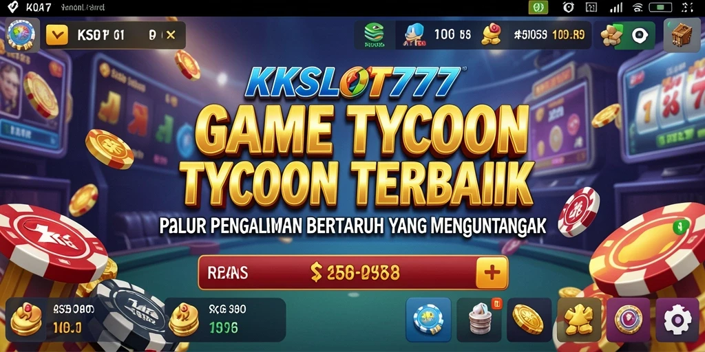 Screenshot KKSLOT777 menunjukkan pengalaman gameplay Tycoon yang mendebarkan.