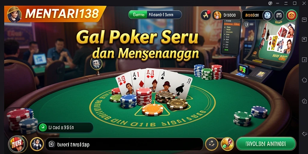 Tampilan gameplay poker yang seru di MENTARI138.