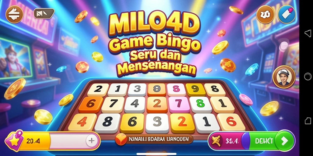 Tampilan gameplay seru di MILO4D yang penuh aksi Bingo.