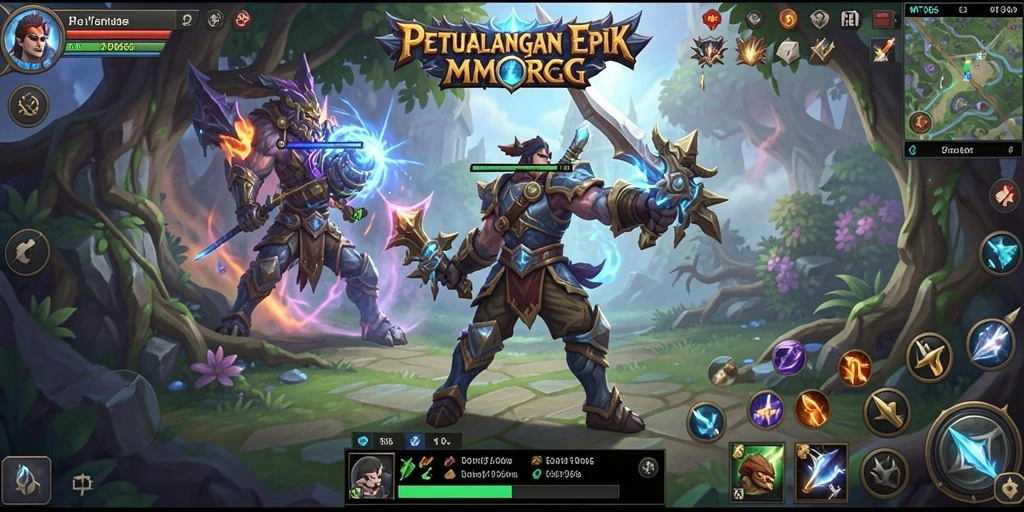 Tampak gameplay menakjubkan dari petualangan MMORPG di MT966.
