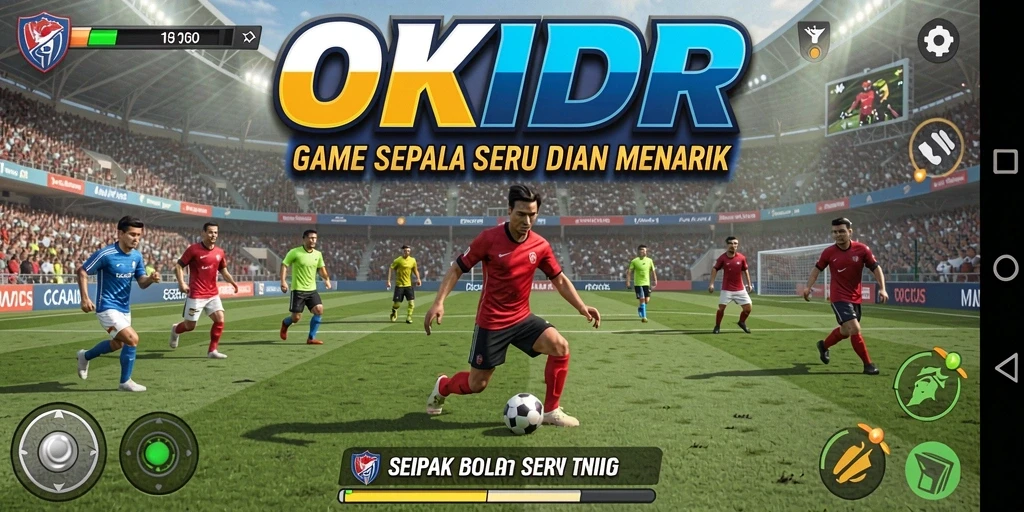 Tampilan gameplay seru dari OKIDR yang memperlihatkan aksi di lapangan.