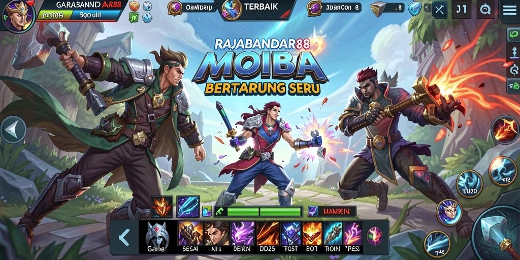Tampilan gameplay seru dalam RAJABANDAR88 yang penuh aksi.