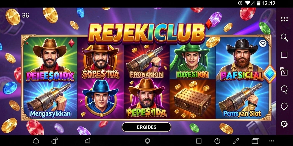 Tangkapan layar permainan Slot REJEKICLUB yang menampilkan gameplay seru.