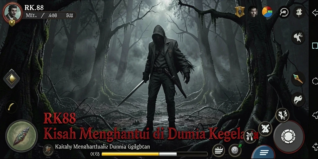 Tampilan gameplay RK88 yang menegangkan dan menakutkan.