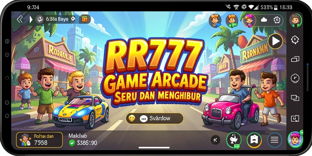 Tampilan gameplay seru dari RR777 yang menantang dan menghibur.