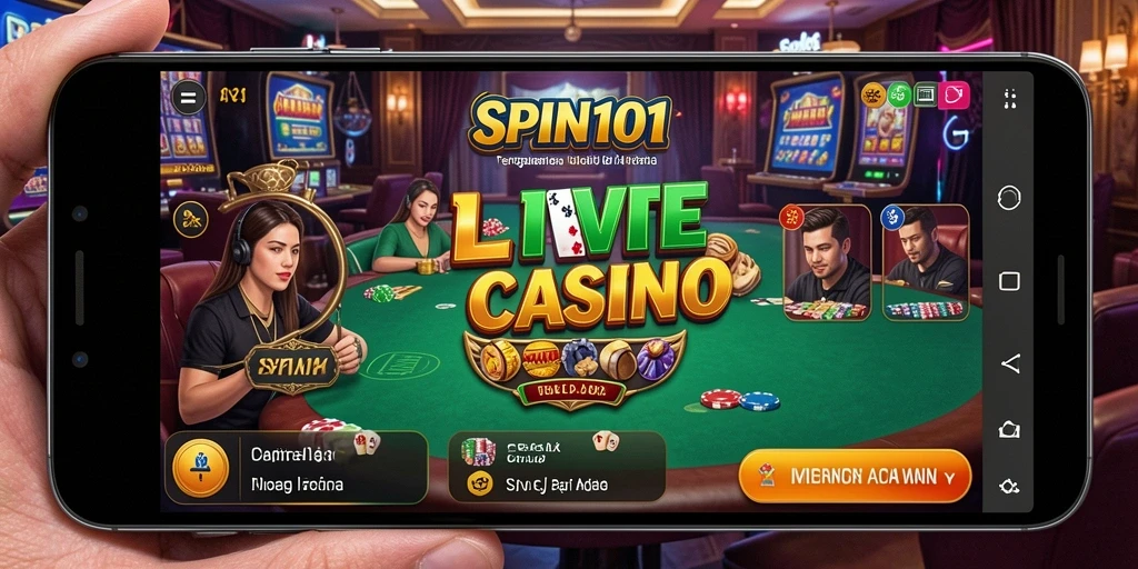 Tampilan gameplay SPIN101 yang menarik dari permainan Live Casino.