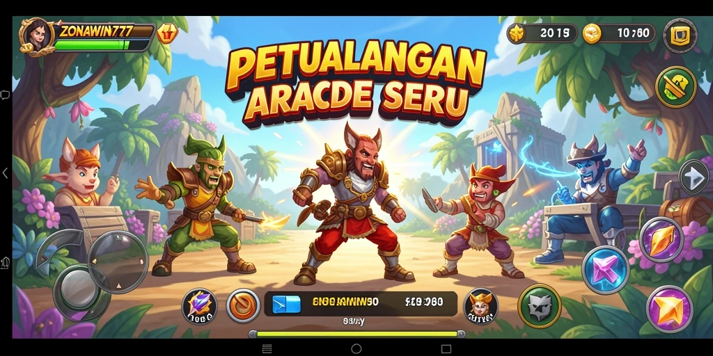 Tampilan gameplay ZONAWIN777 yang seru dan penuh warna.
